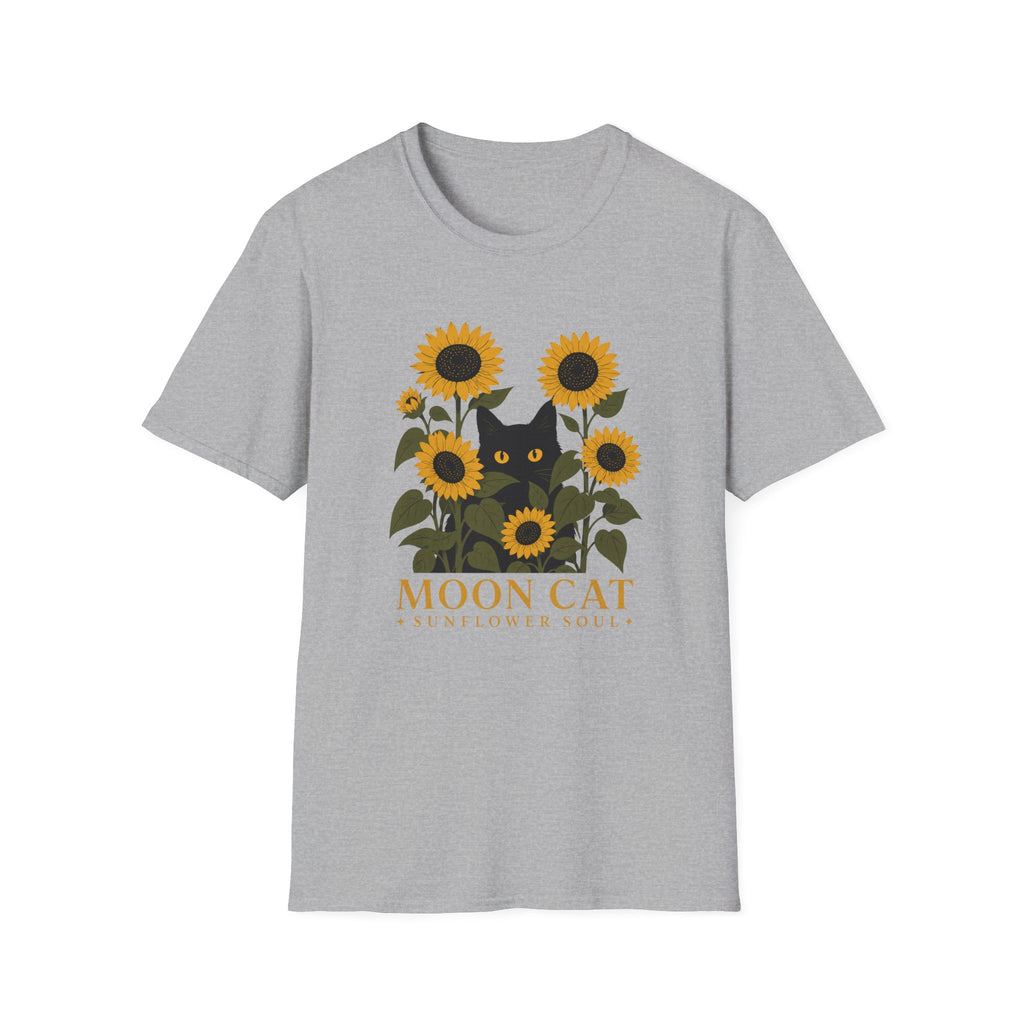 Moon Cat Sunflower Soul T-Shirt
