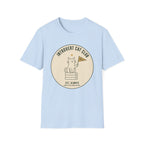 Introvert Cat Club t-shirt in Light Blue