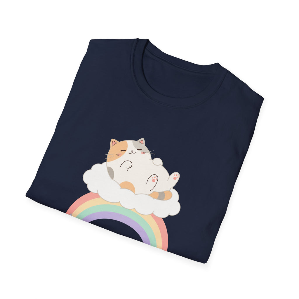 Nap On Rainbows cat t-shirt