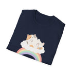 Nap On Rainbows cat t-shirt