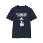 The Workout Is Not The Problem cat t-shirt in Navy