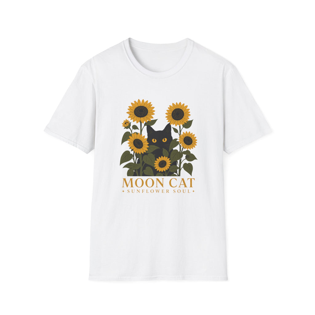 Moon Cat Sunflower Soul T-Shirt