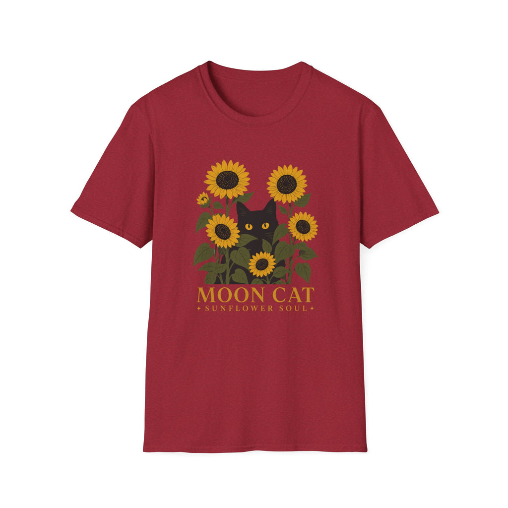 Moon Cat Sunflower Soul T-Shirt