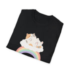 Nap On Rainbows cat t-shirt
