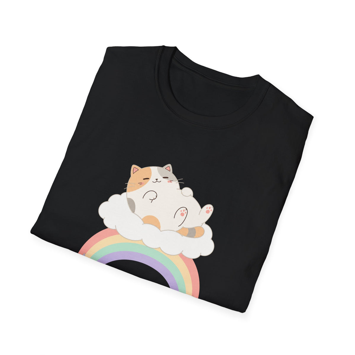 Nap On Rainbows cat t-shirt
